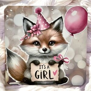 Handmade Baby Girl Greeting Card